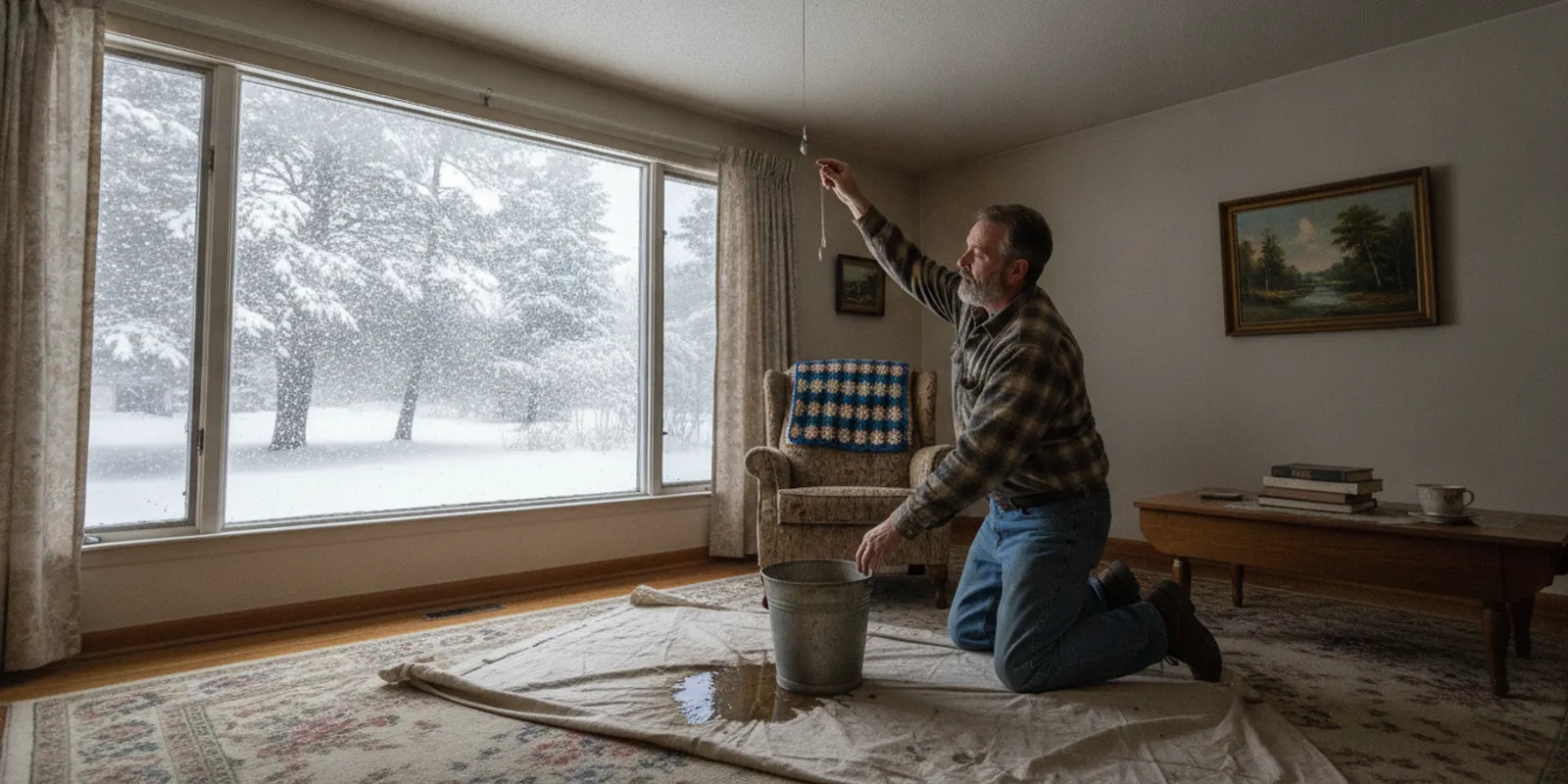 Winter Roof Leak Repair in Minnesota: What to Do Safely