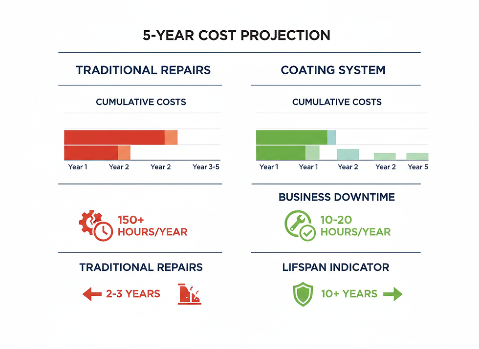 Traditional Repair Methods vs. Protective Coating Systems: A Cost Analysis