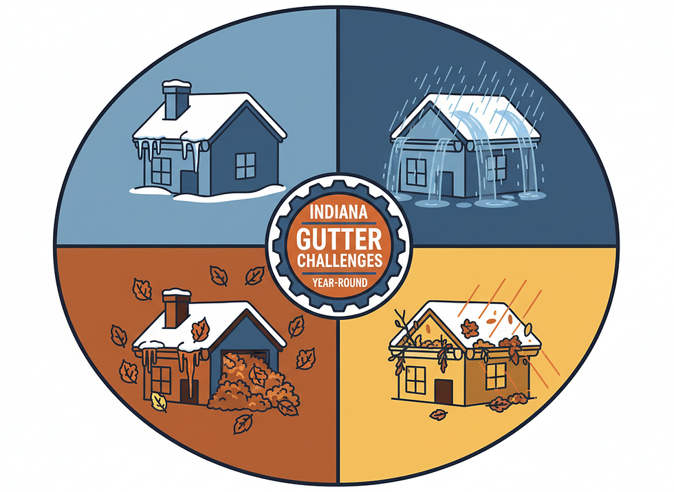 Indiana Weather Challenges: Why Gutters Matter for Your Roof