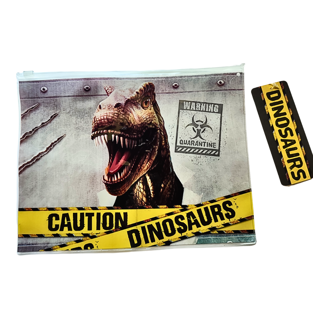 Dinosaur Clear Pencil Case