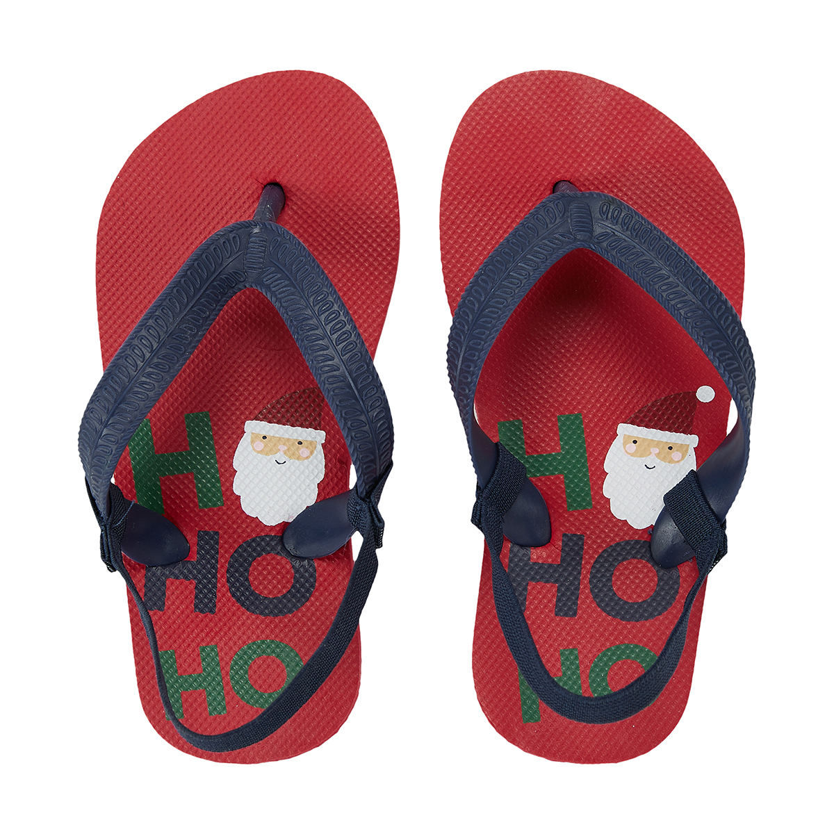 Toddler Christmas Ho Ho Ho Print Thongs