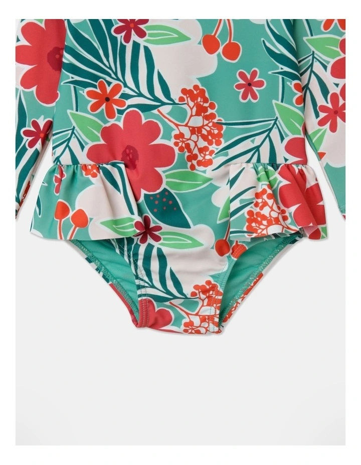 Thumbnail: Sprout Watercolour Swimsuit Red Floral