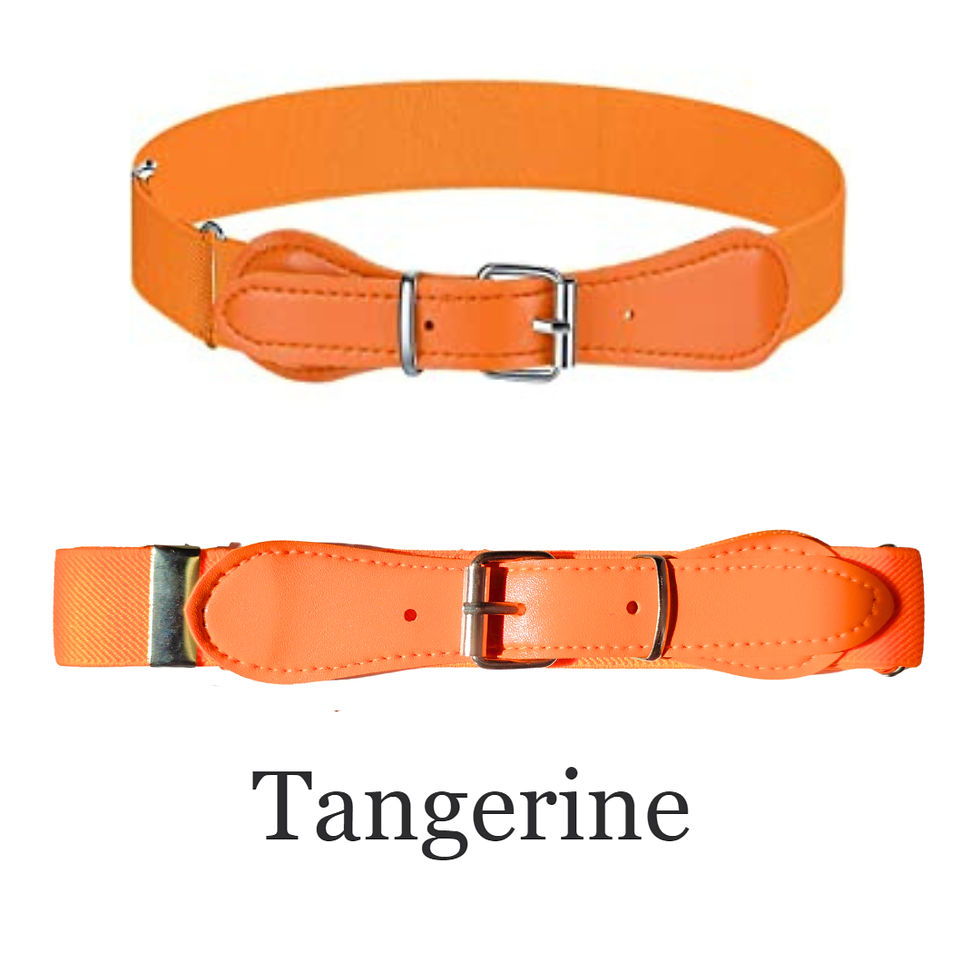 Thumbnail: Stretchy & adjustable kids belt with pin buckle in assorted colours