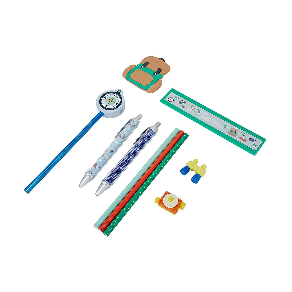 Thumbnail: 12 Piece Pen & Pencil Stationery Set - Adventure