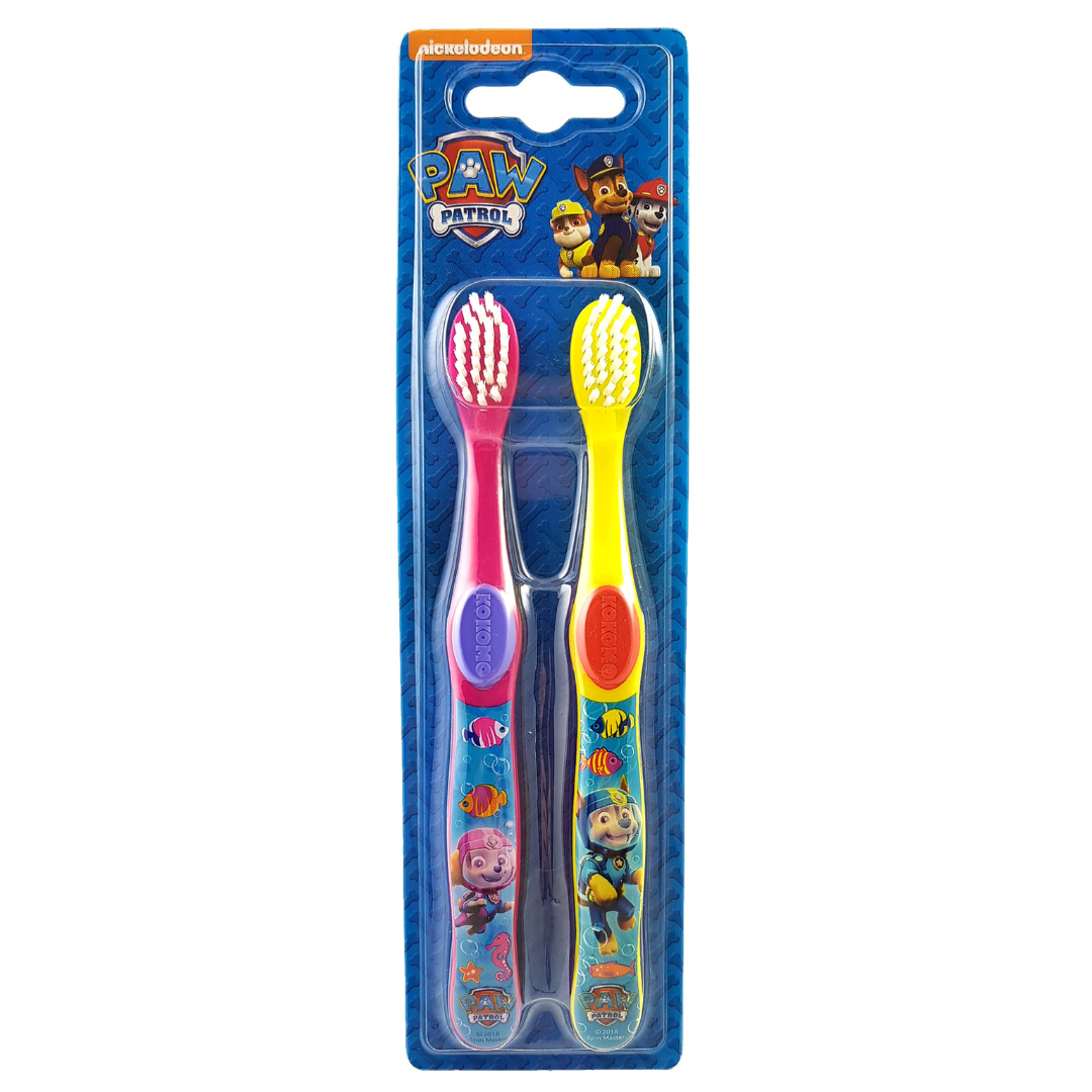 Paw Patrol Licensed Toothbrushes 2 Pack