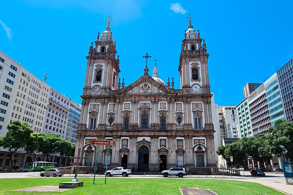 Igreja da Candelária, um dos mais importantes monumentos históricos e religiosos do Rio de Janeiro.