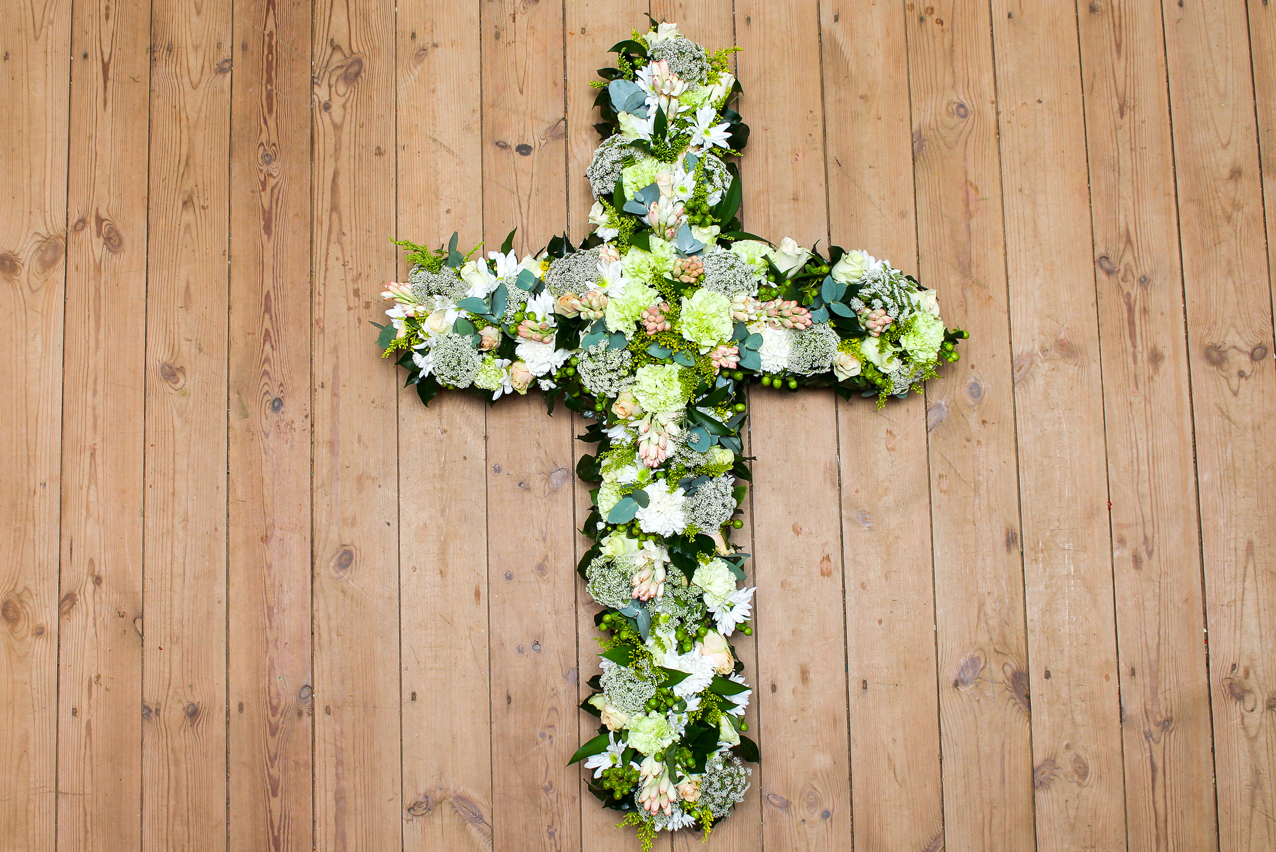 Sympathy Floral Cross