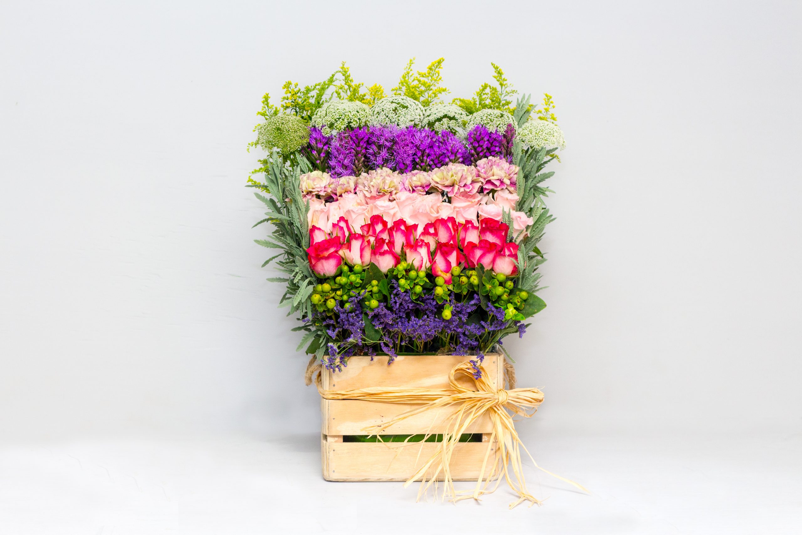 Wooden Crate Flower Arrangement 5