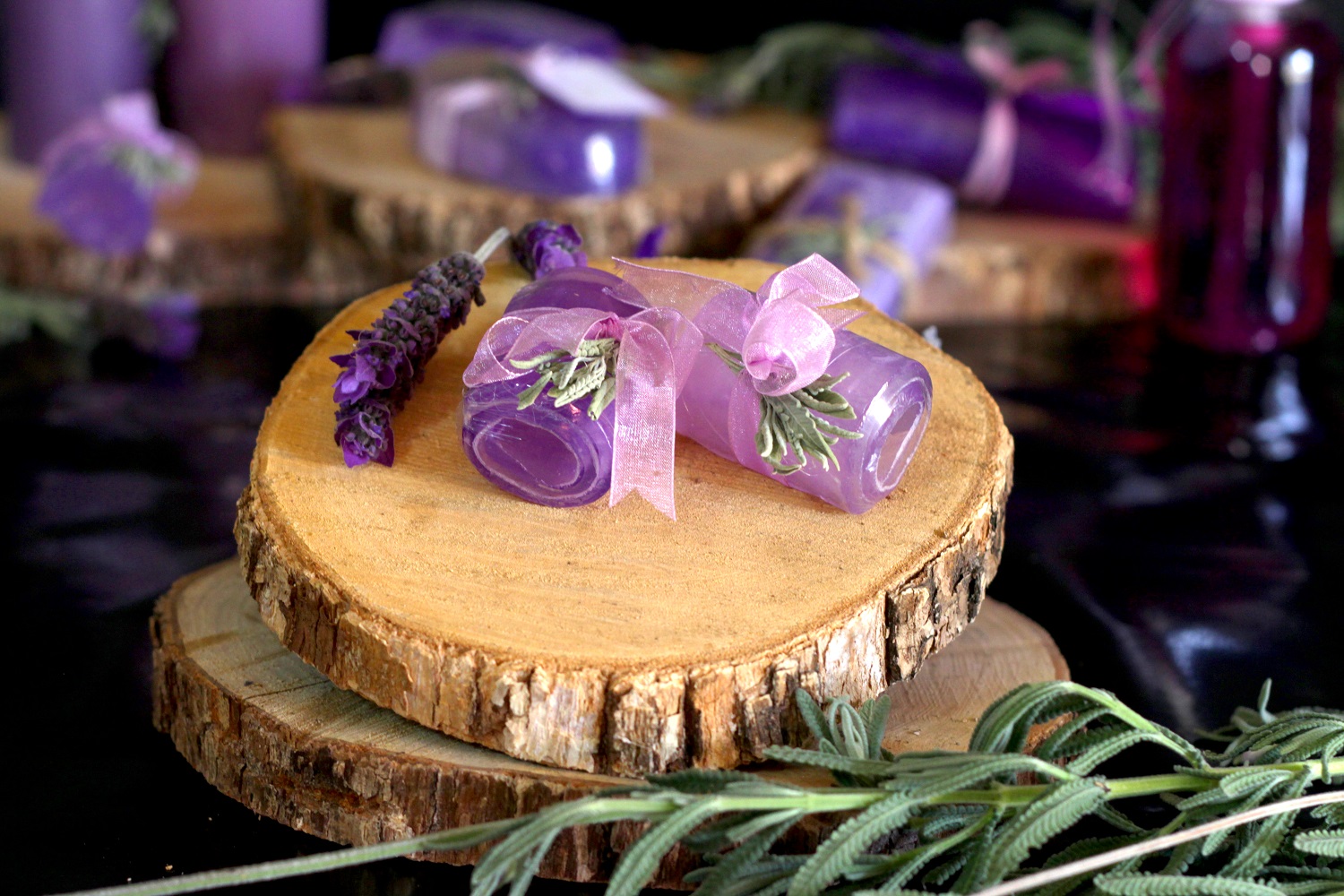 Lavender Scroll Soap 2