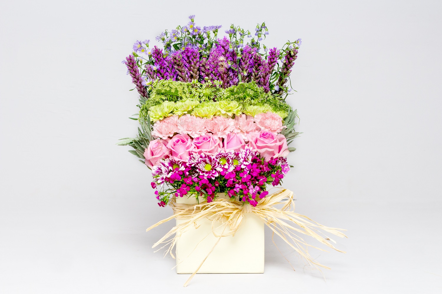 Cream Box Bloom Arrangement 4