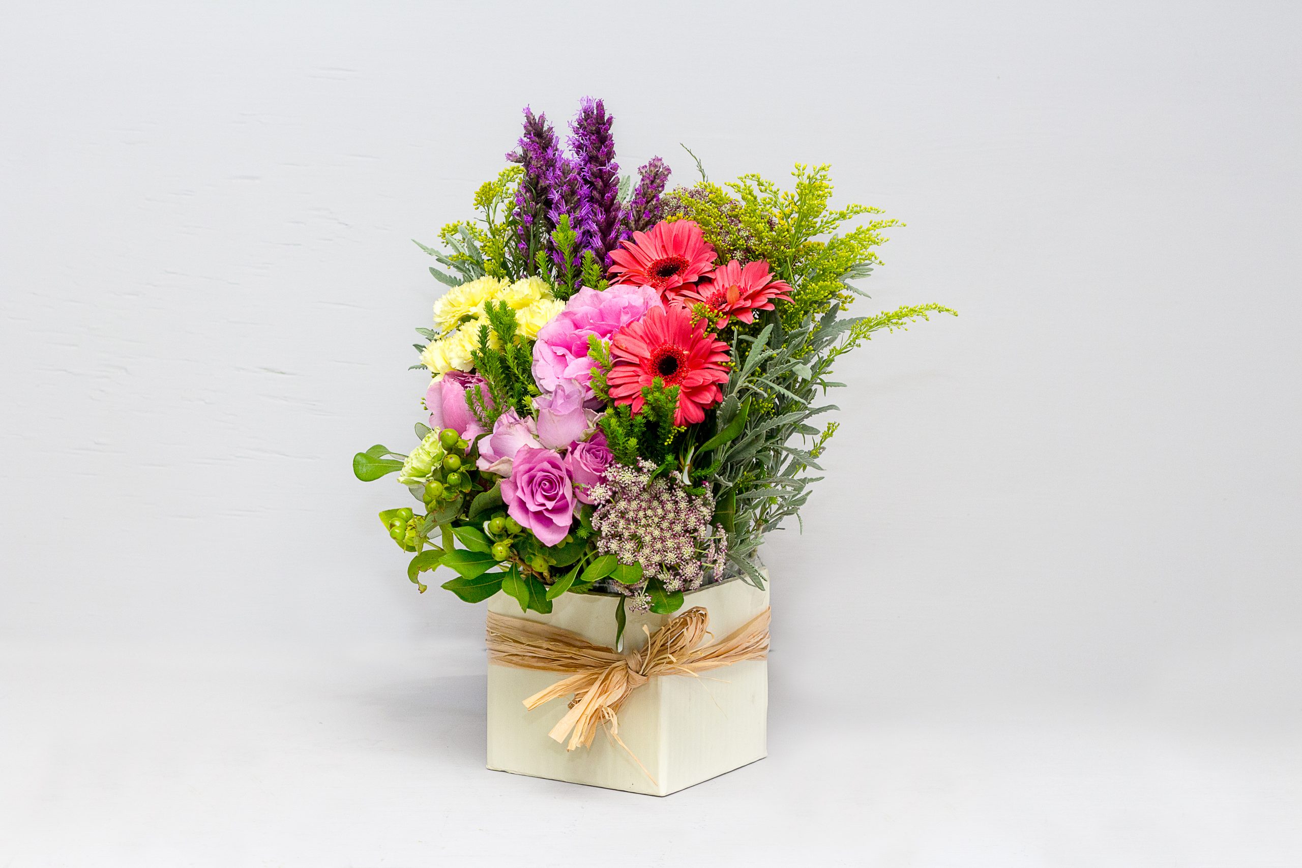 Cream Box Bloom Arrangement 5