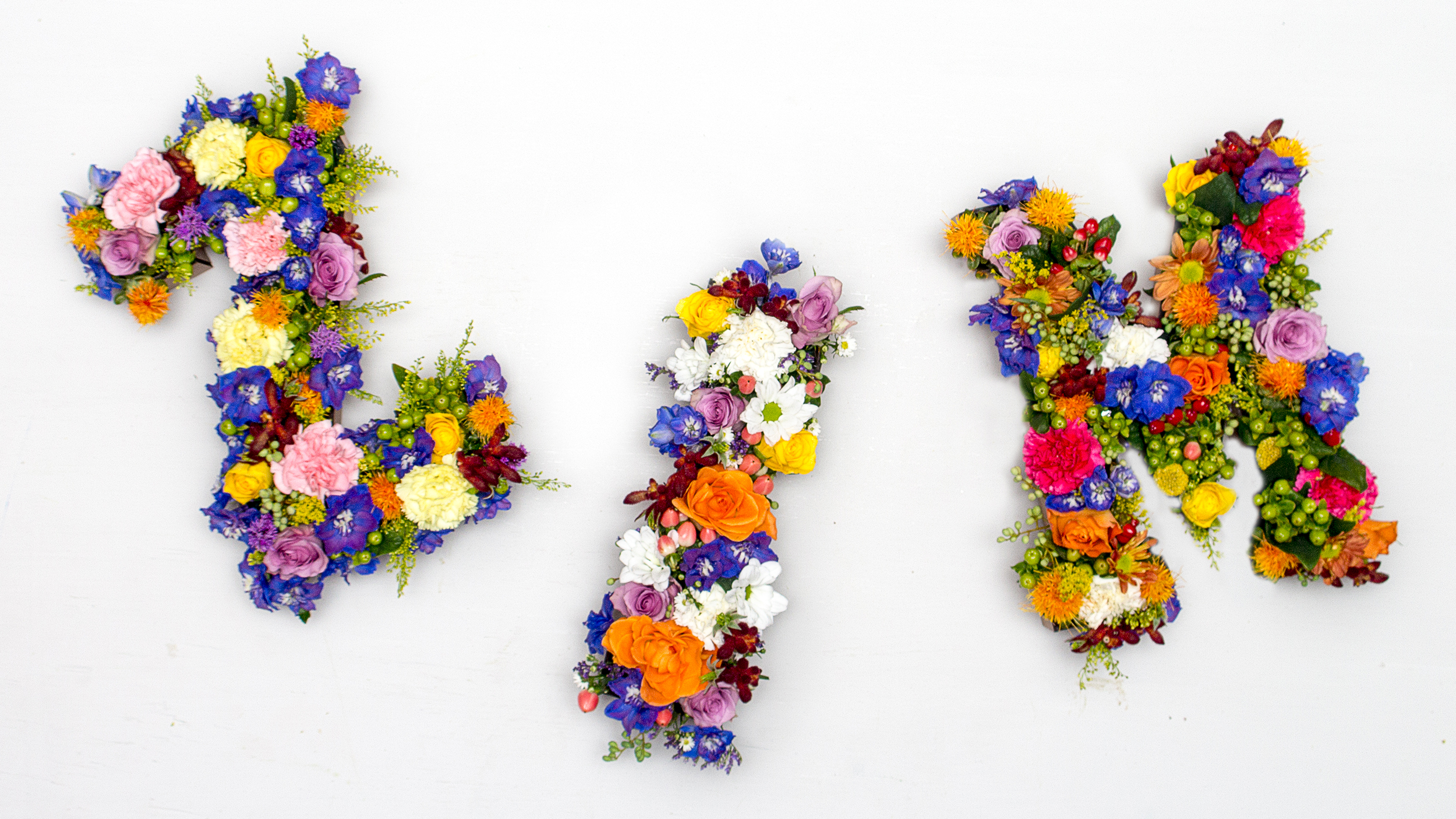 Fresh Flower Letters 3