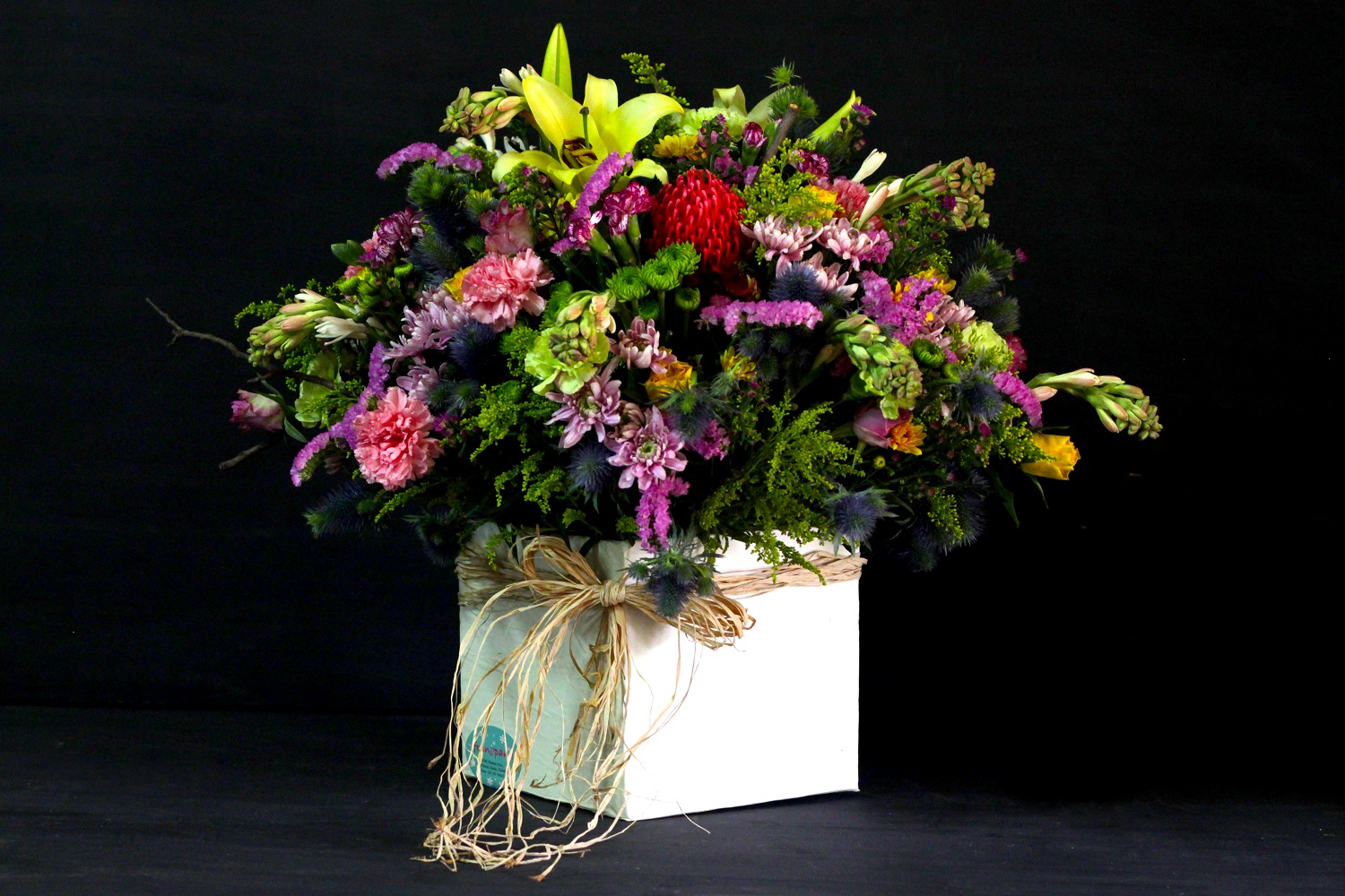 Cream Box Bloom Arrangement 2