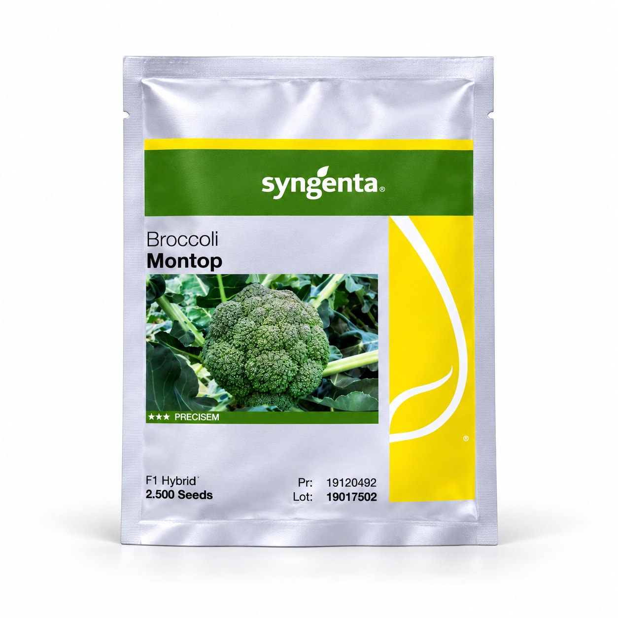 Broccoli Montop pack on a clean white studio background