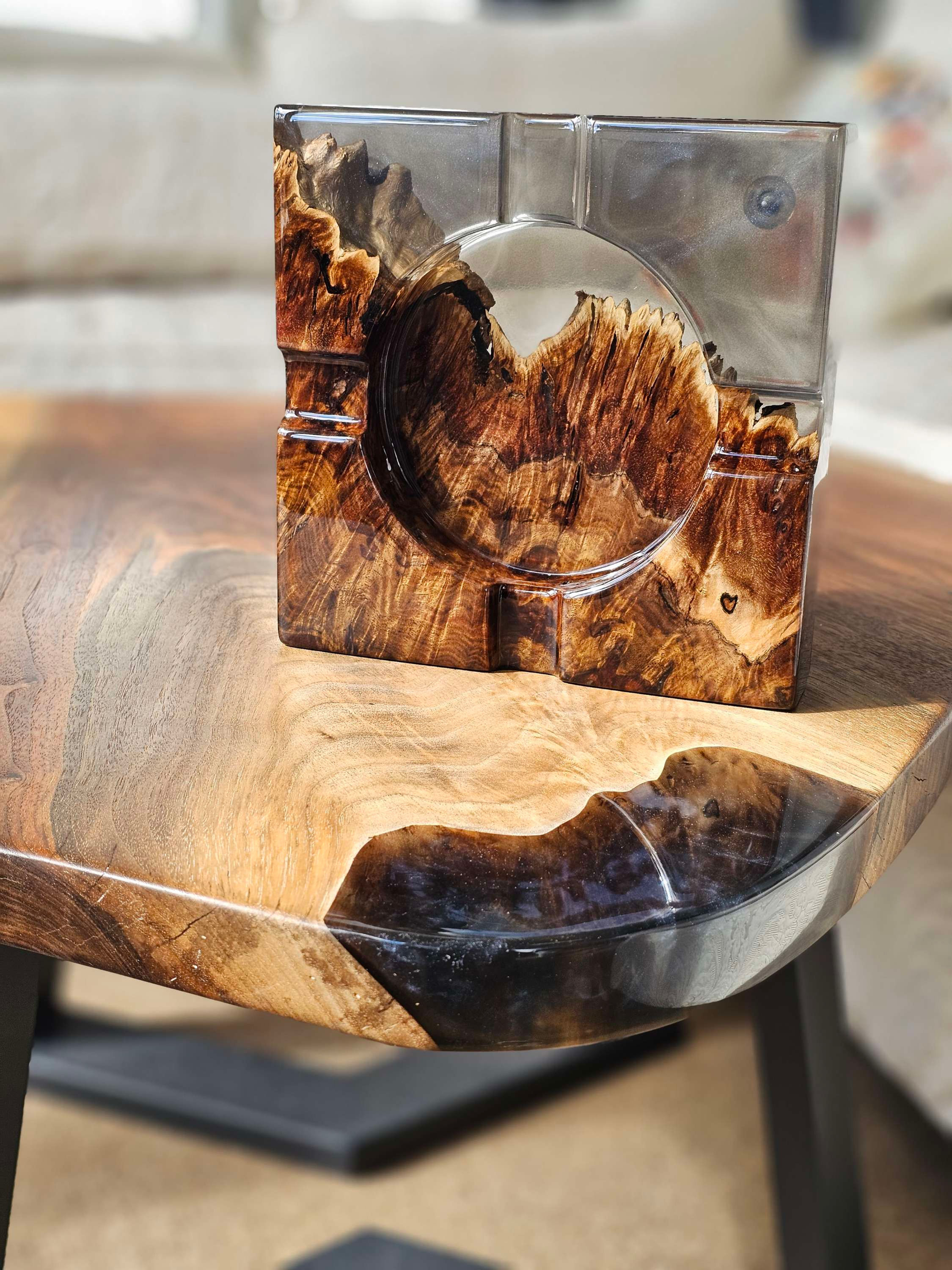 Luxury Burl Ashtray