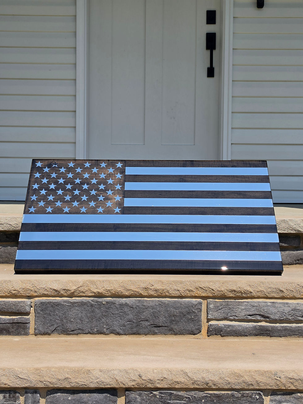 Thumbnail: Polished Stainless Steel Blac Flag