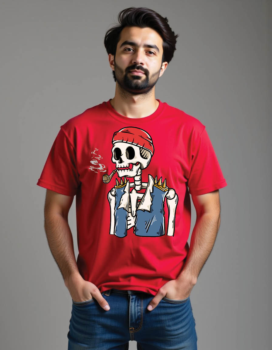 Thumbnail: vintage skull  mens printed graphic t shirts