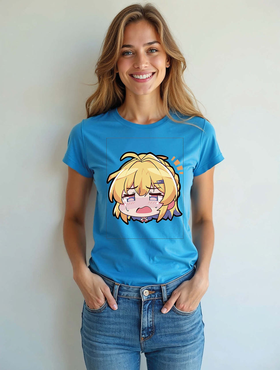 Thumbnail: Tired or Exasperated Chibi Anime Face  Chic Women’s Graphic T-Shirt – Limited