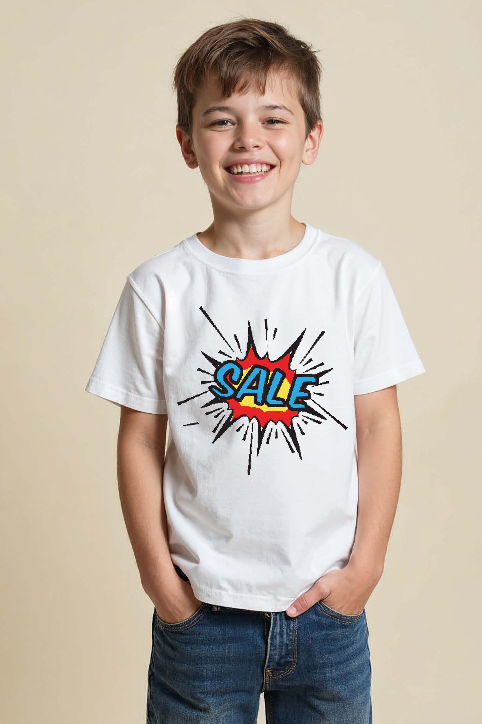 sale Stylish Cool Kids T-Shirt – Graphic Print Design for Boys & Girls