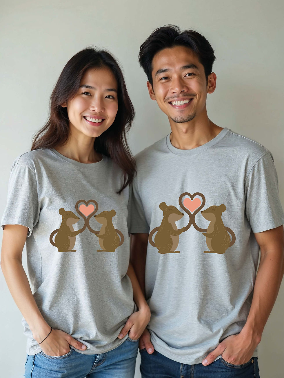 Anniversary Animal Couple T-Shirt Lovers Edition – Low Price