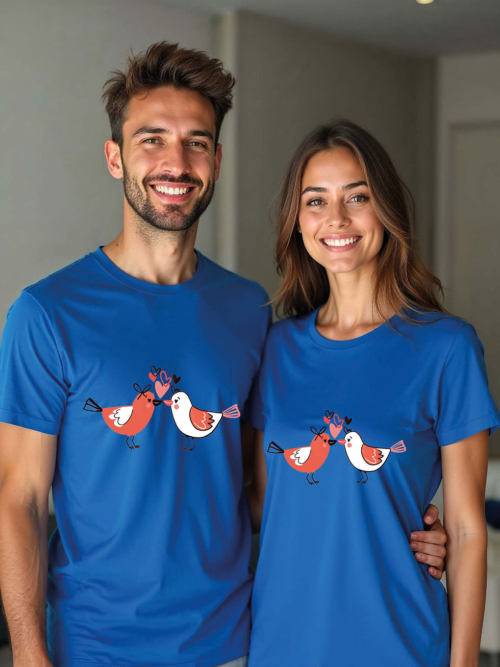 Thumbnail: Anniversary Animal Couple T-Shirt Lovers Edition – Premium