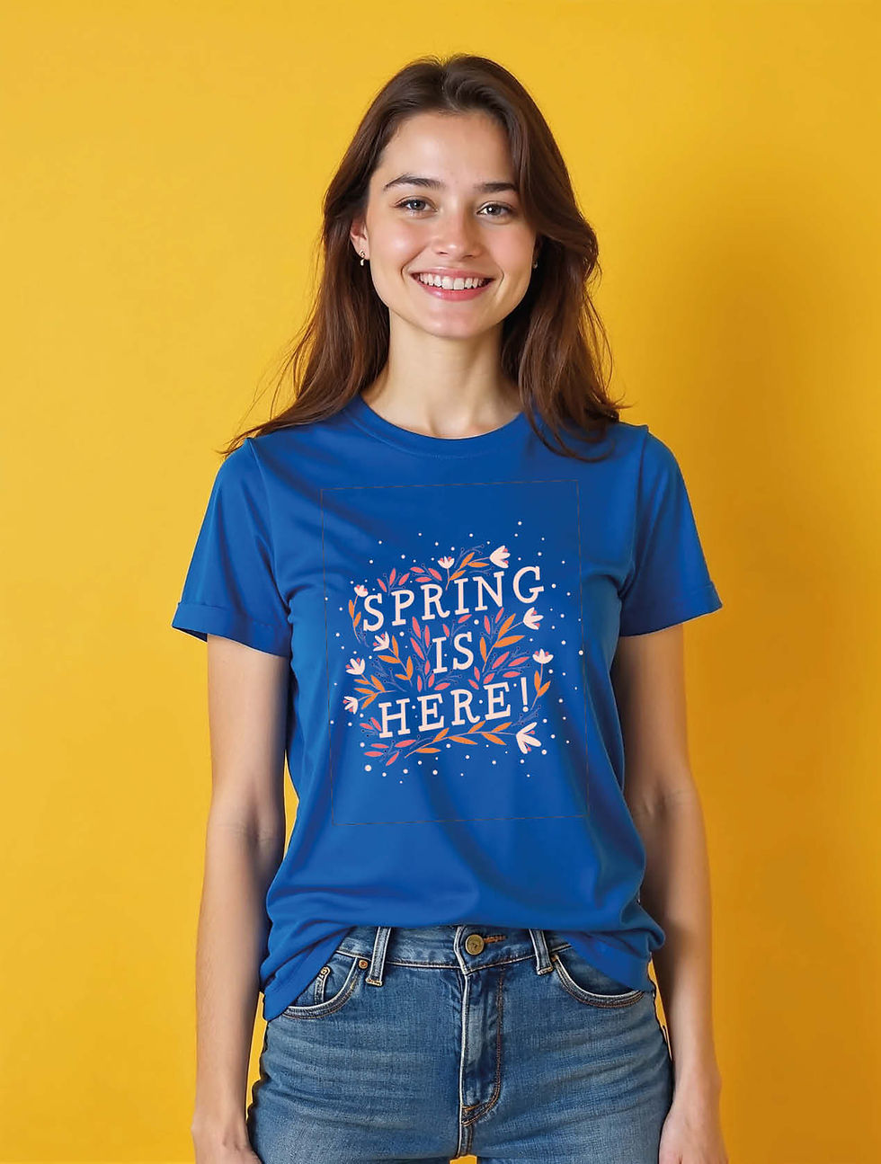 Thumbnail: spring is here Casual Women’s Printed Graphic Streetwear T-Shirt – Shop Now