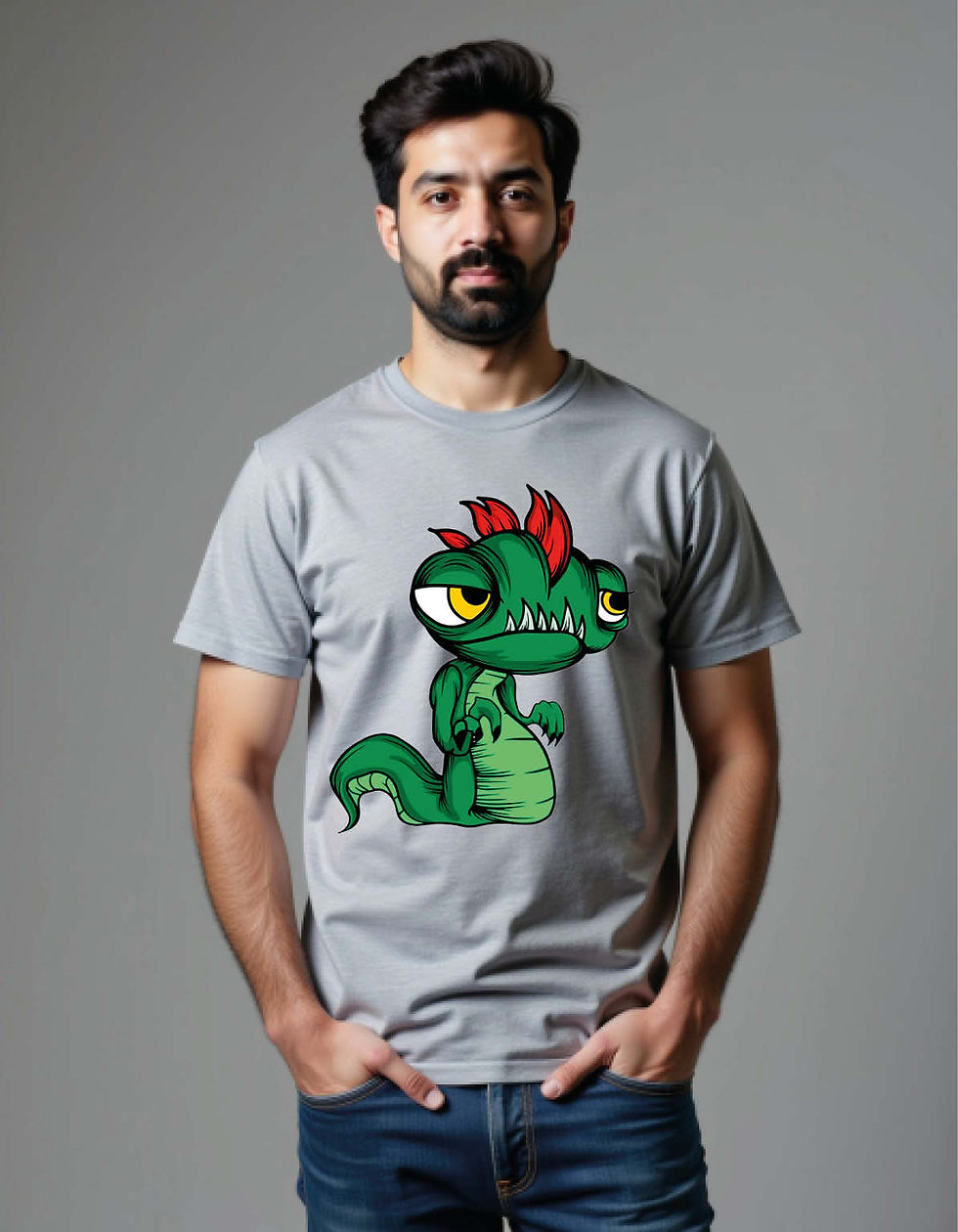 Thumbnail: Crocodial Printed T-Shirt for All Age