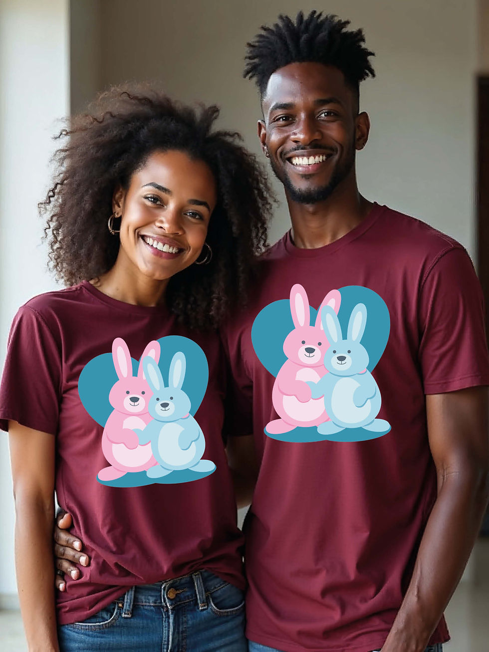 Thumbnail: Couple Goals Animal Couple T-Shirt Lovers Edition – Premium