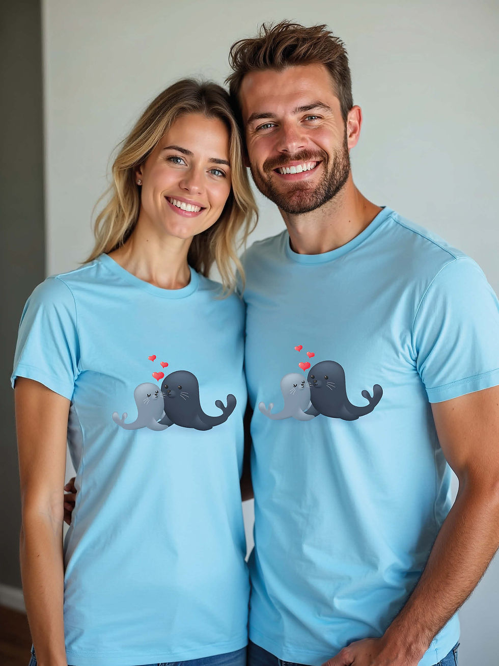 Thumbnail: Trendy Animal Couple T-Shirt Lovers Edition – Low Price Offer