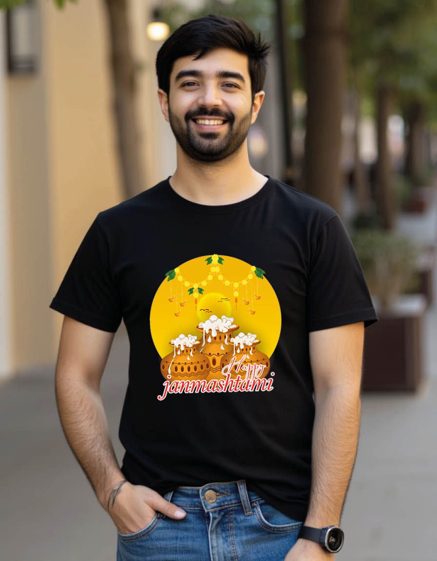 Janmashtami Unisex printed graphic t shirt