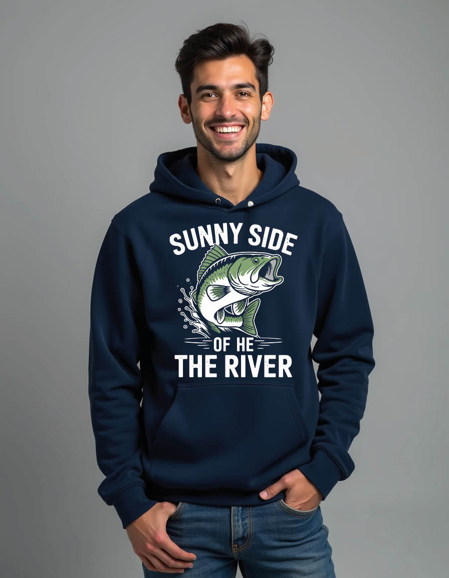 Thumbnail: sunny side of he the river Trendy  Streetwear Men’s Printed Hoodie –