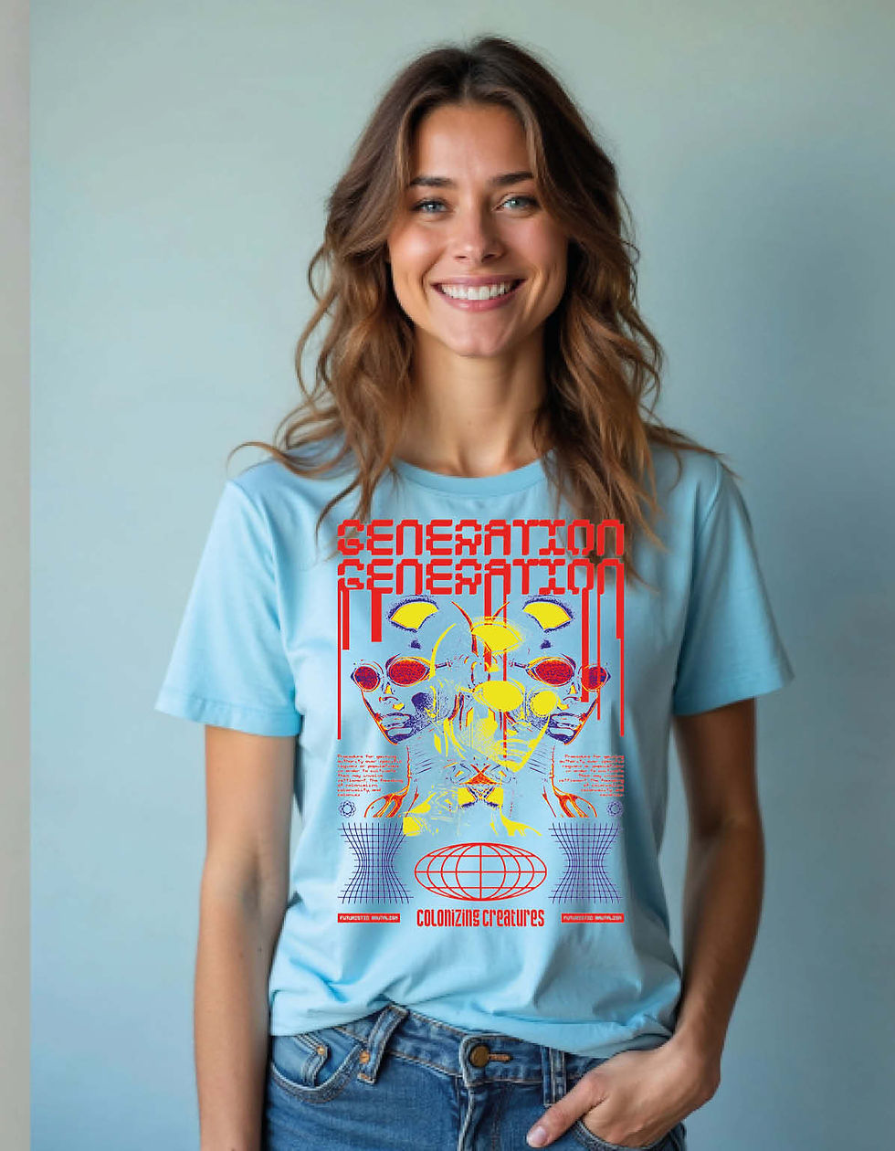Thumbnail: News Printed T-Shirt for All Age