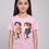 Thumbnail: Boy and girl walking Essential Half Sleeve T-Shirt – Great for Daily Outfits