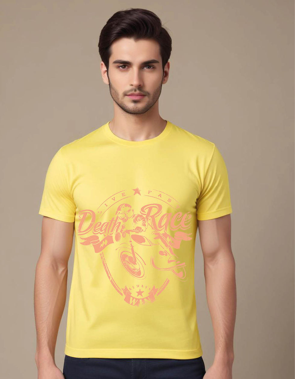 Thumbnail: death race winner motorcycler mens printed graphic t shirt