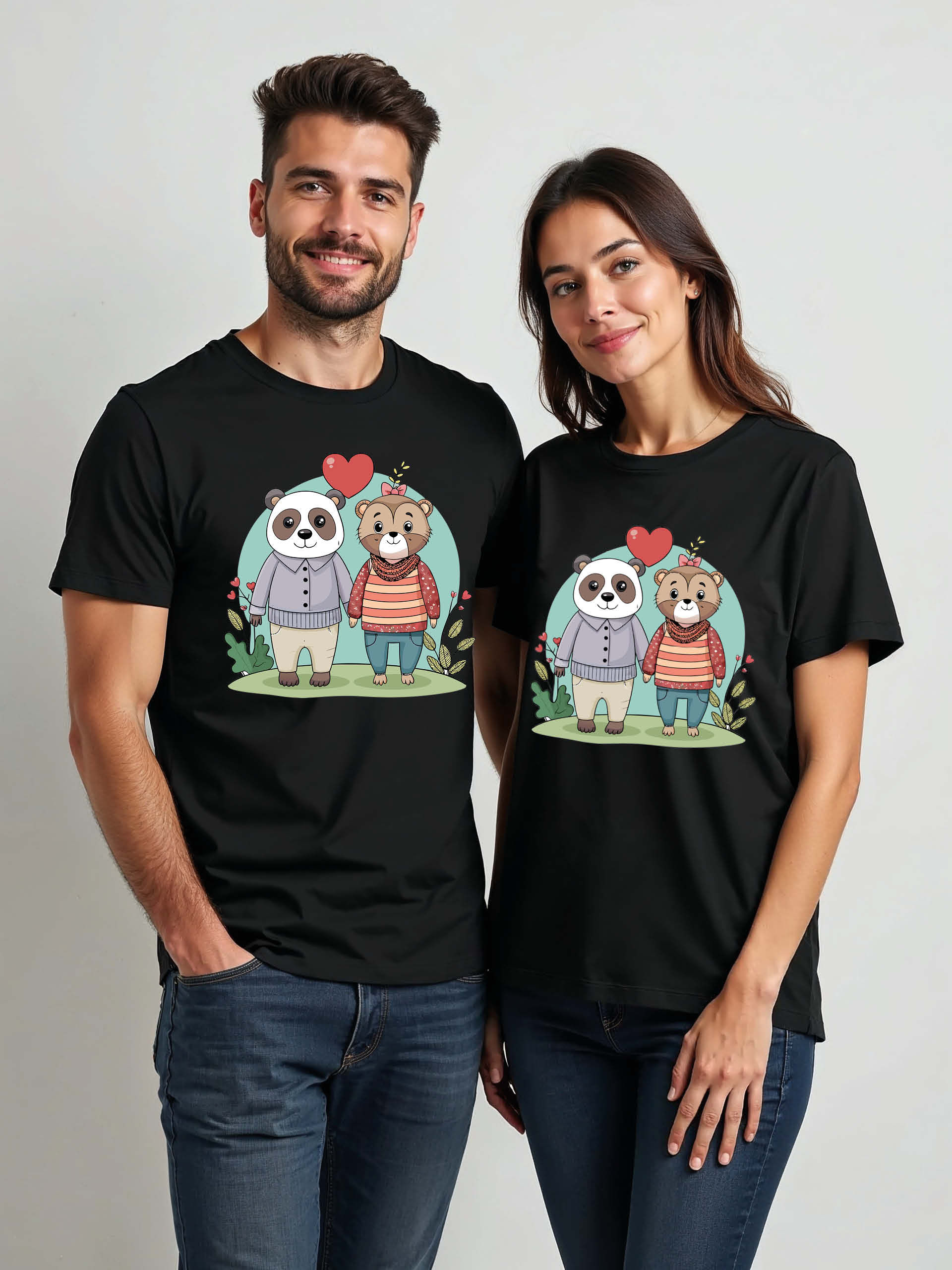 Couple Goals Cartoon Couple T-Shirt Lovers Edition – Low Price Offer