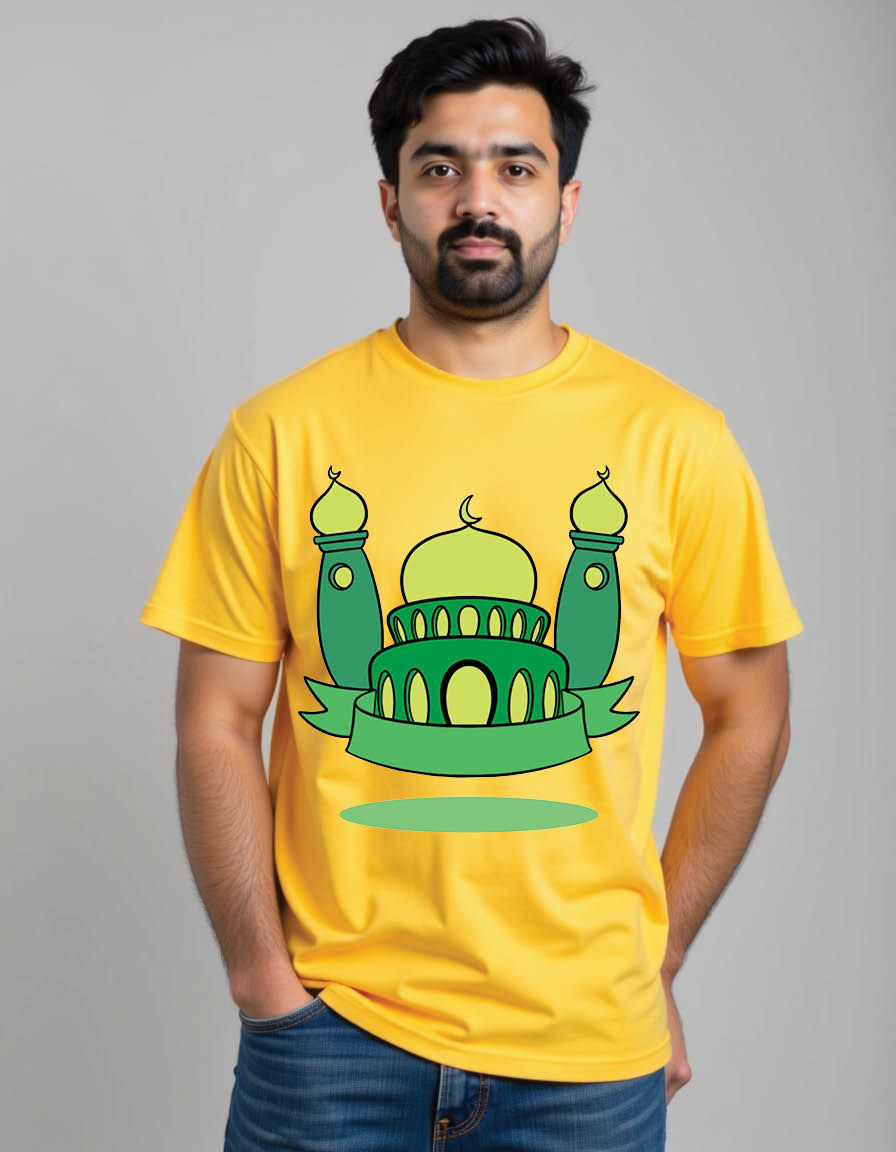 Thumbnail: happy eid mubarak mens printed graphic t shirt