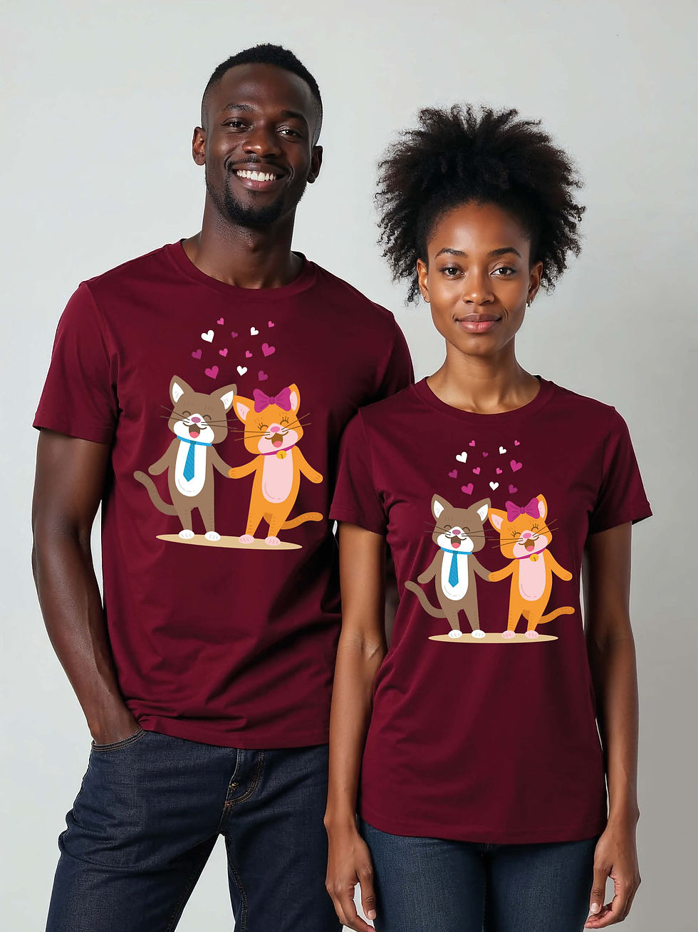 Thumbnail: Anniversary Cartoon Couple Matching Tee Lovers Edition – Shop Now