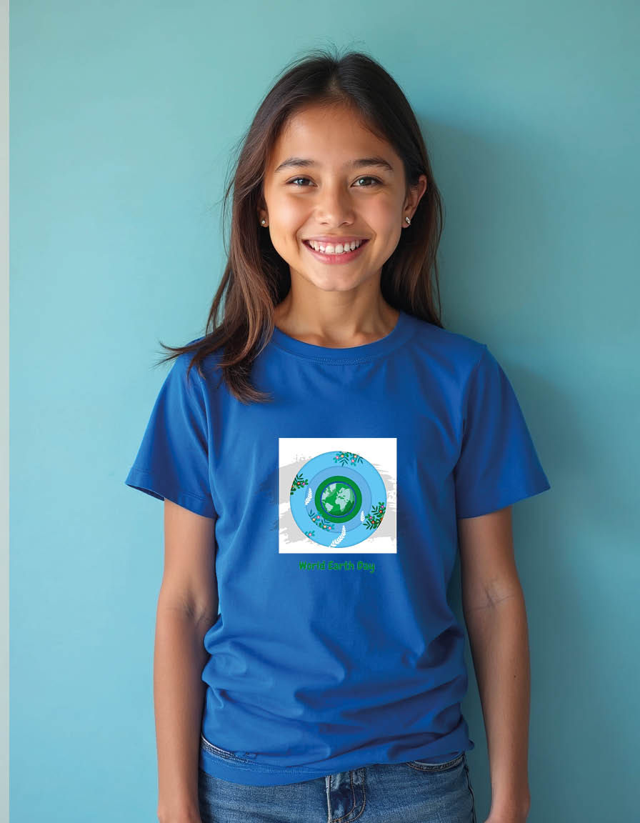 Thumbnail: World earth day Unisex printed graphic t shirt