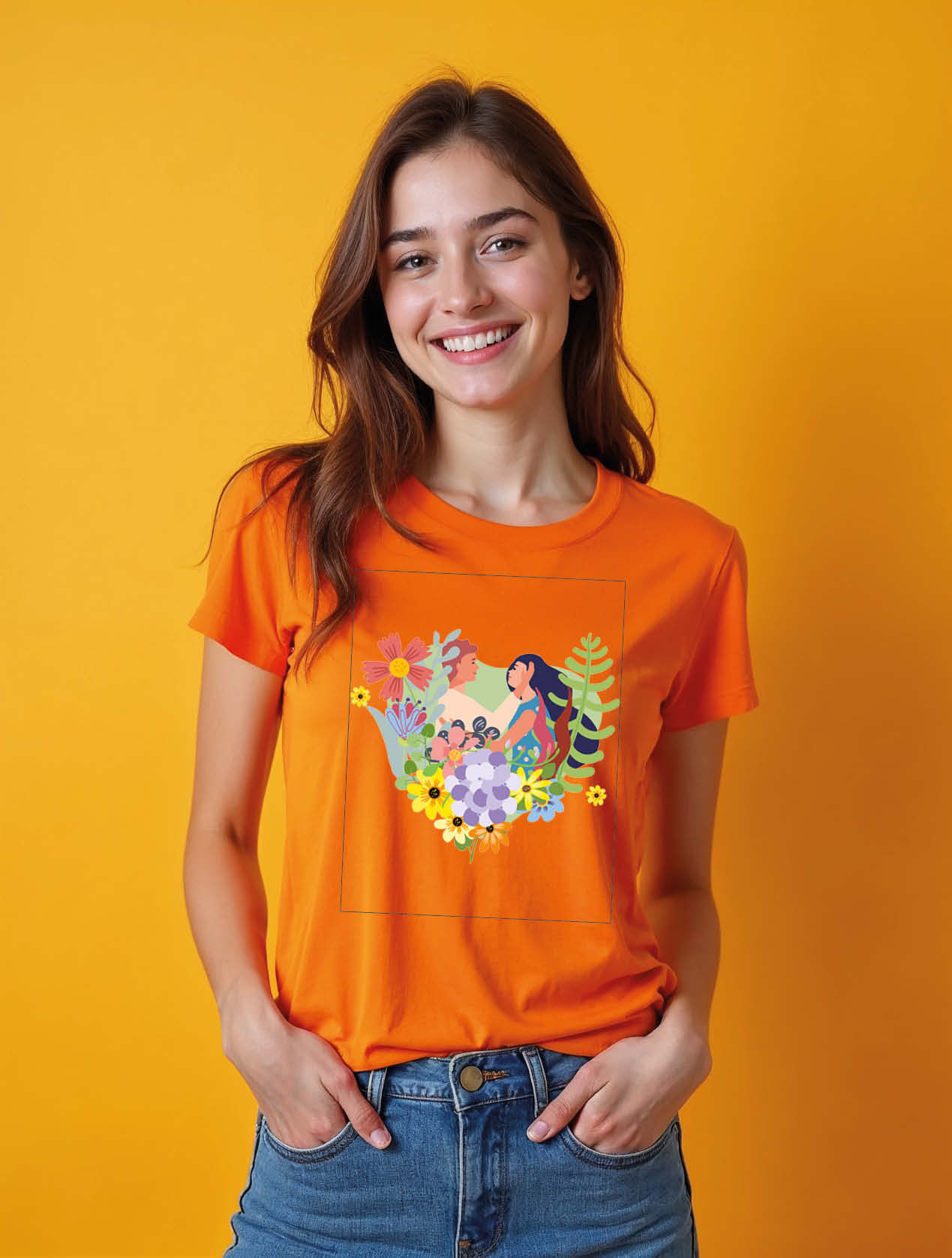 Family Floral Trendy Women’s Graphic Streetwear T-Shirt – Fast Delivery