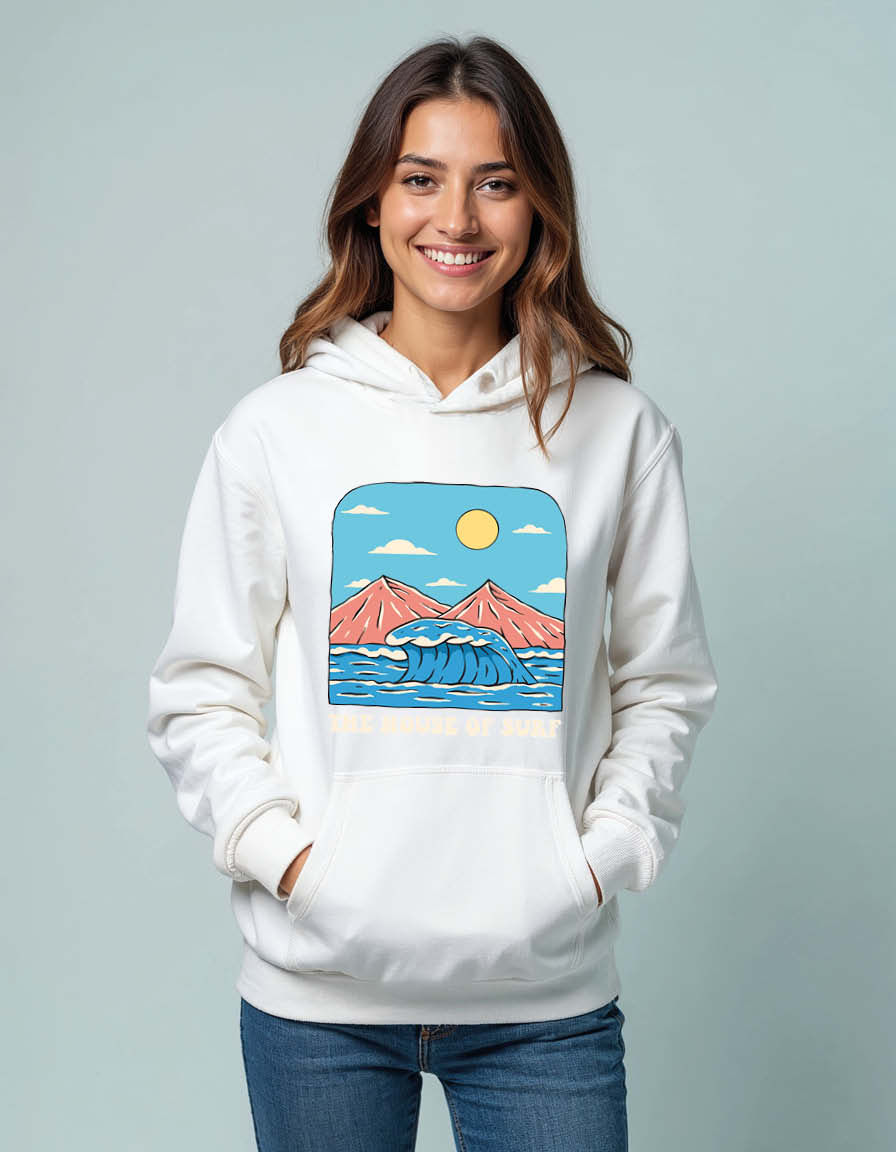 Thumbnail: the house of surf Unisex Graphic Printed Hoodies for mens & womens