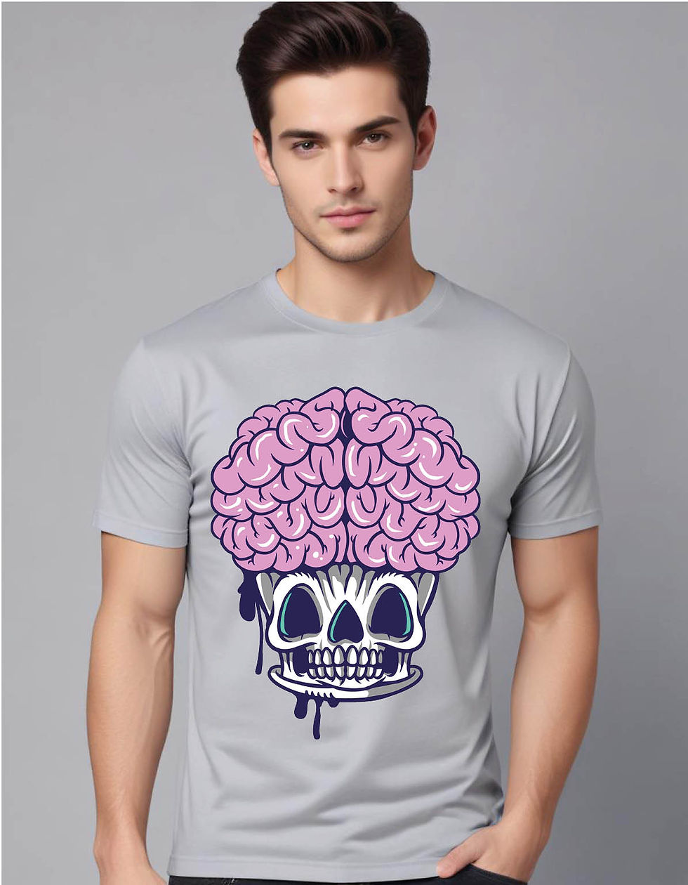Thumbnail: cupcake brain mens printed graphic t shirt