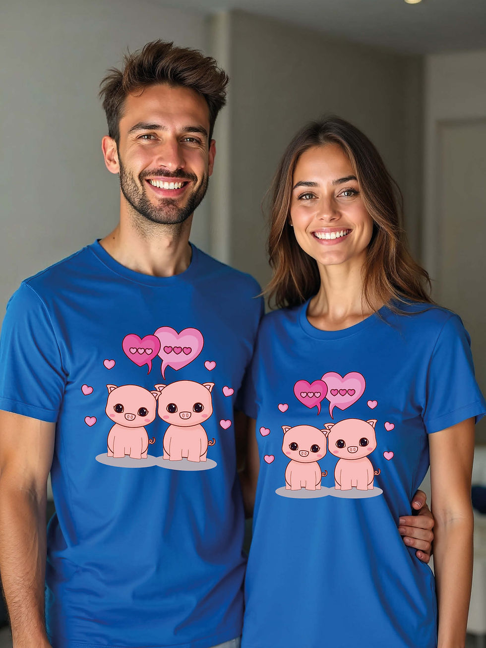 Thumbnail: Eternal Love Animal Couple Matching Tee Lovers Edition – Shop