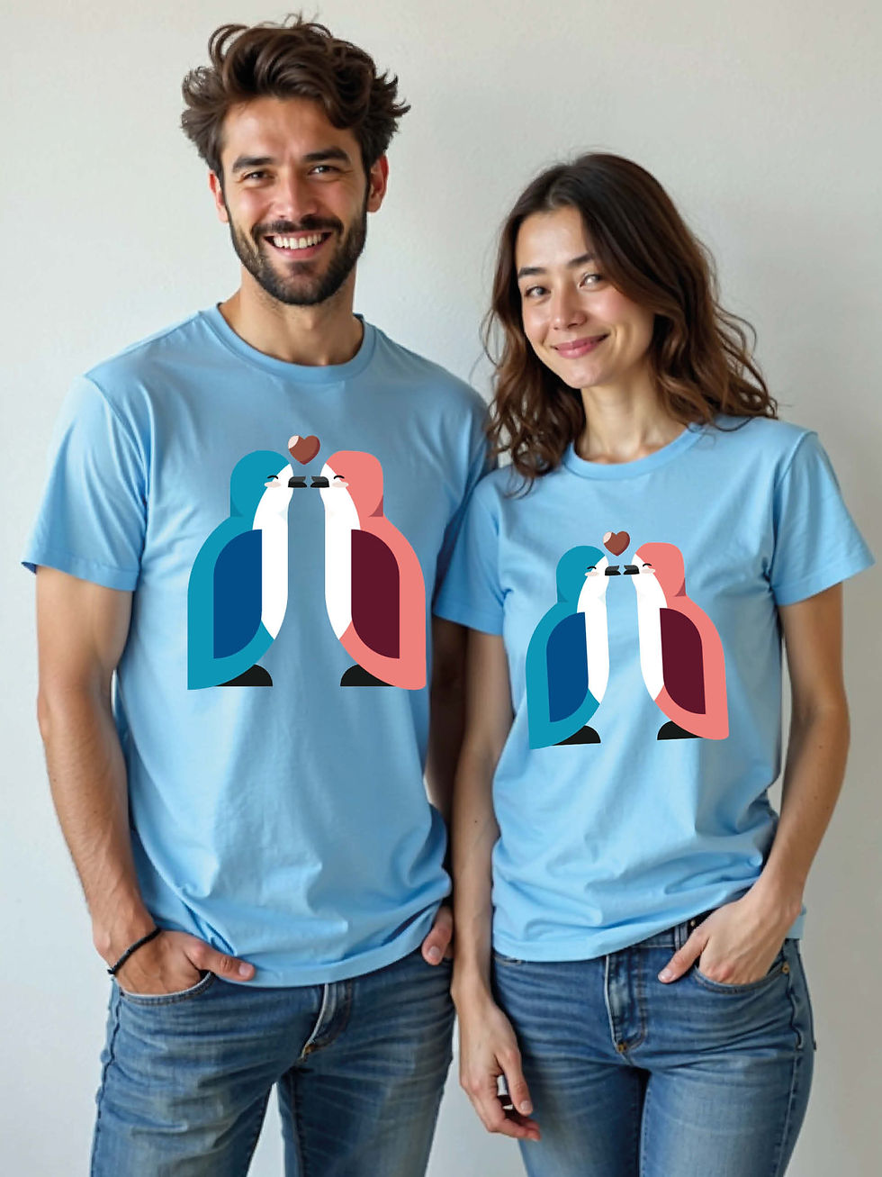 Thumbnail: Eternal Love Cartoon Couple T-Shirt Lovers Edition – Premium Quality
