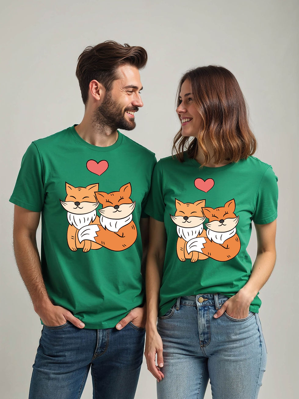 Thumbnail: Valentine’s Cartoon Couple T-Shirt Lovers Edition – Buy Now