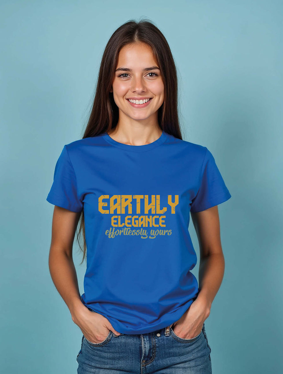 Thumbnail: earthly elegance effortlessly yours Stylish Women’s Quote T-Shirt