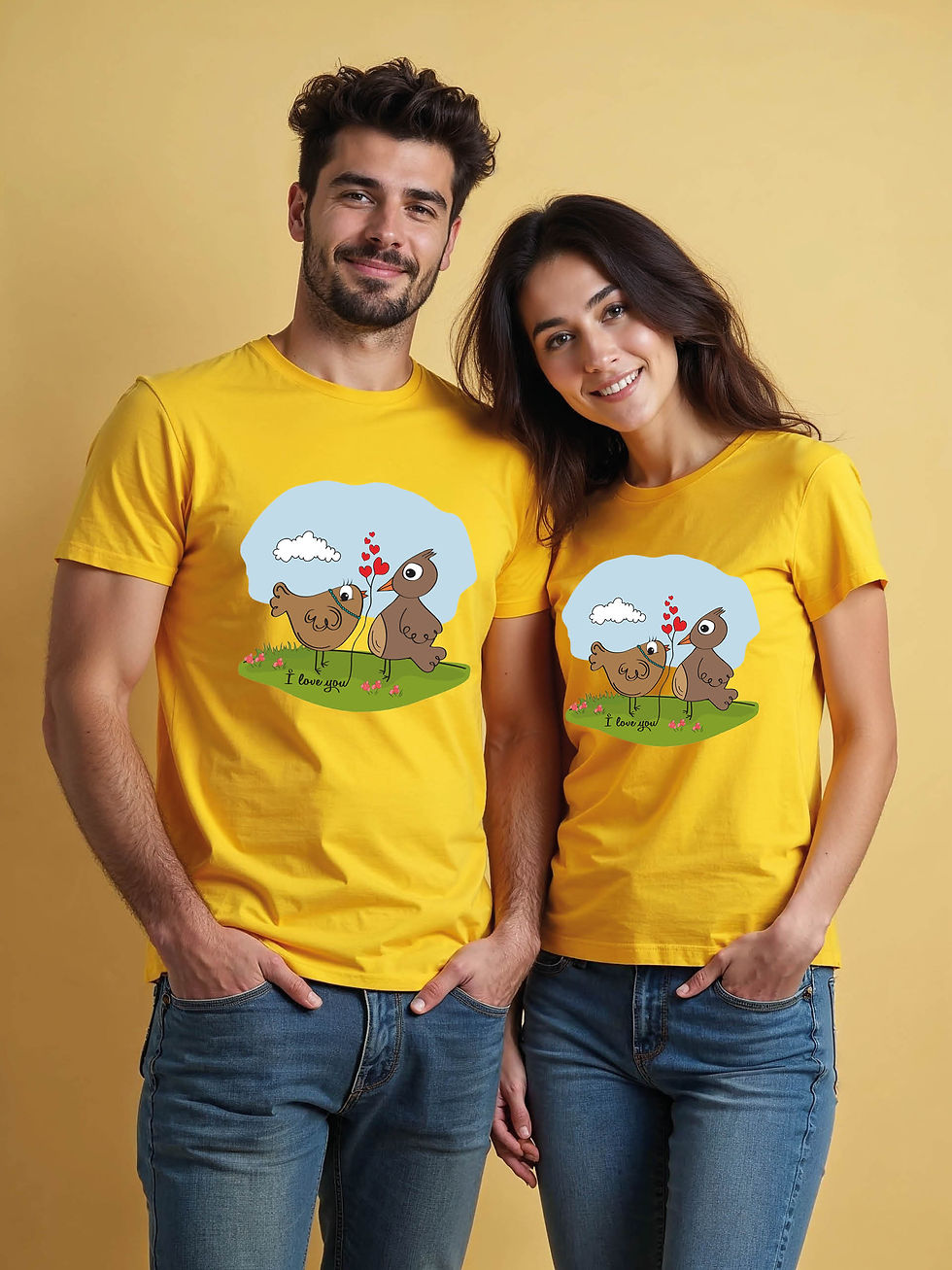 Thumbnail: Couple Goals Cartoon Couple Matching Tee Lovers Edition – Sale