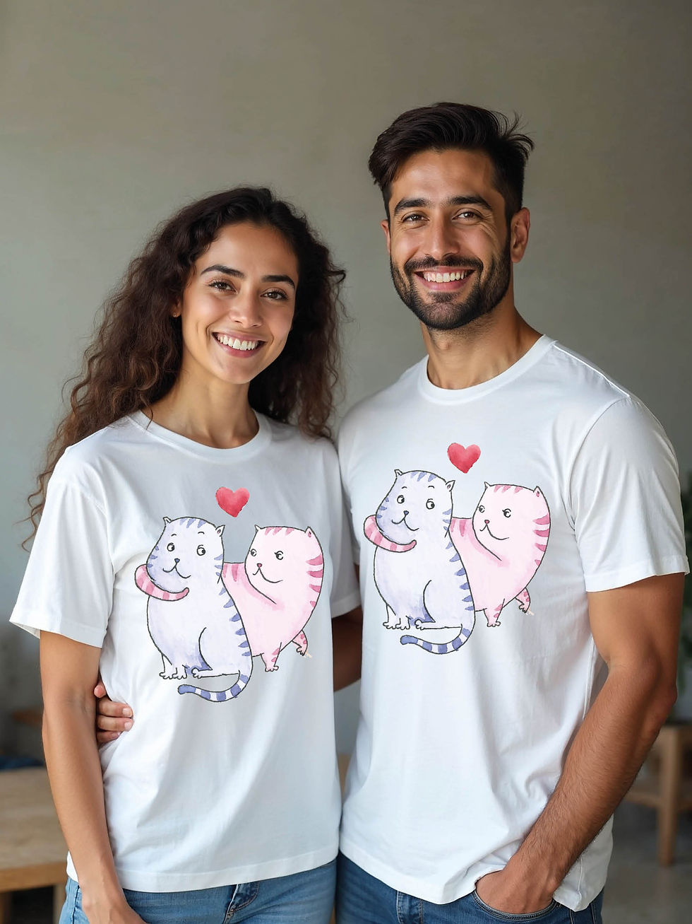 Thumbnail: Soulmates Cartoon Couple T-Shirt Lovers Edition – Hot Deal