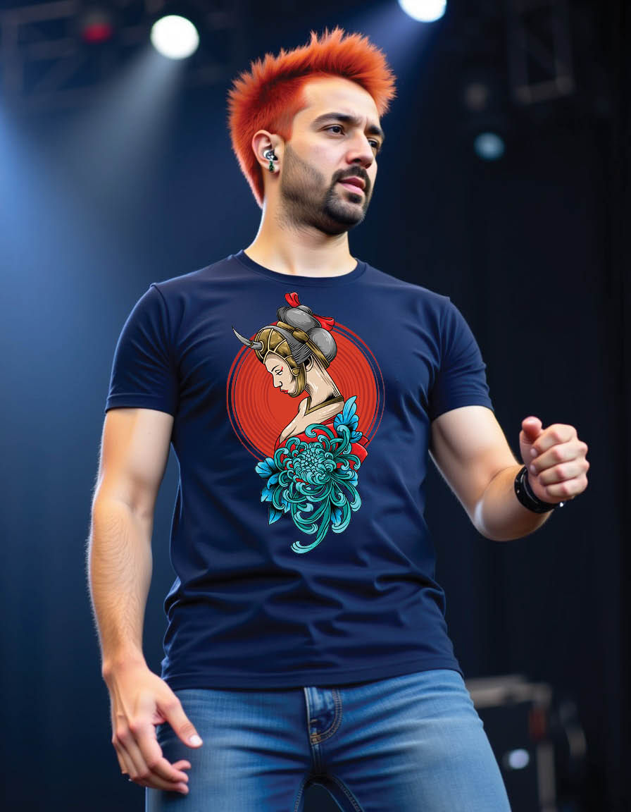 Thumbnail: geisha mens printed graphic t shirts