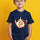 Thumbnail: One-Eyed Monster Teapot Kids Soft Kids Printed T-Shirt – Space Print Design