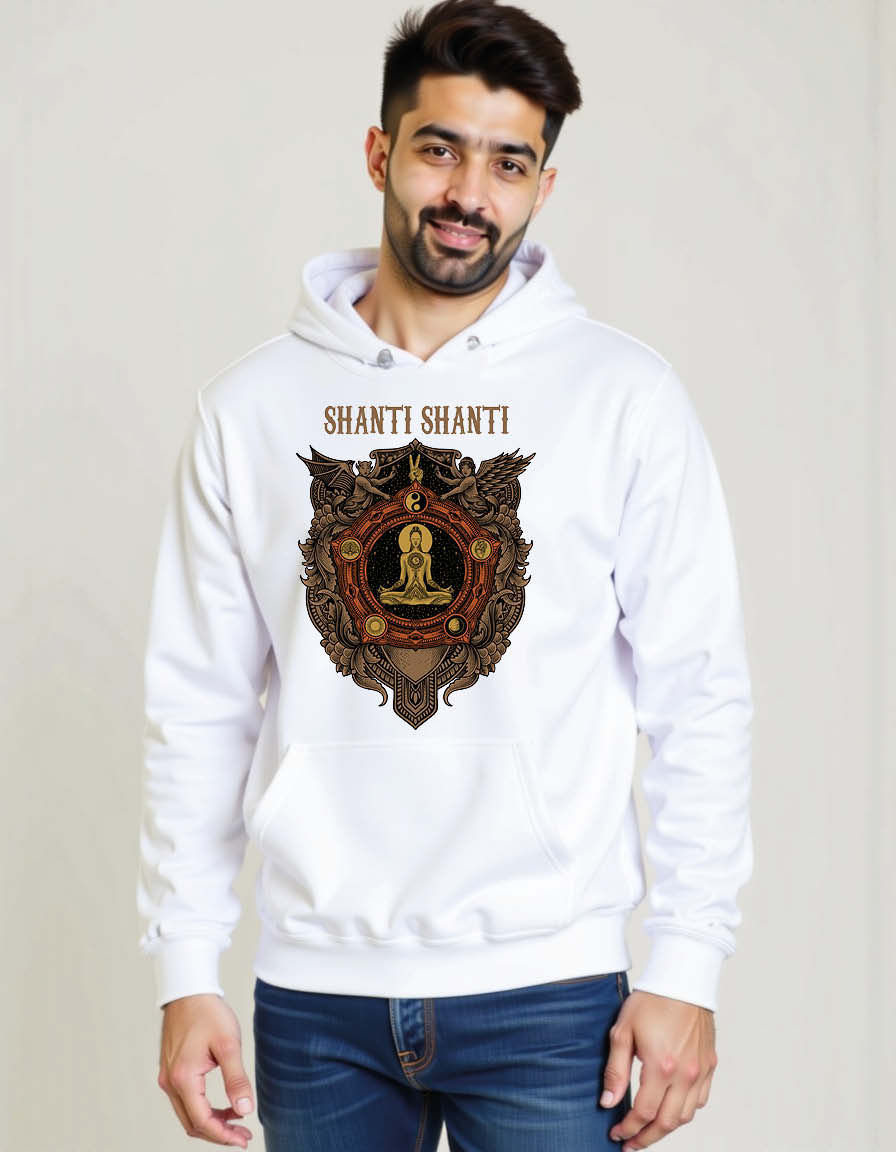 Thumbnail: shanti shanti Unisex Graphic Printed Hoodies for mens & womens